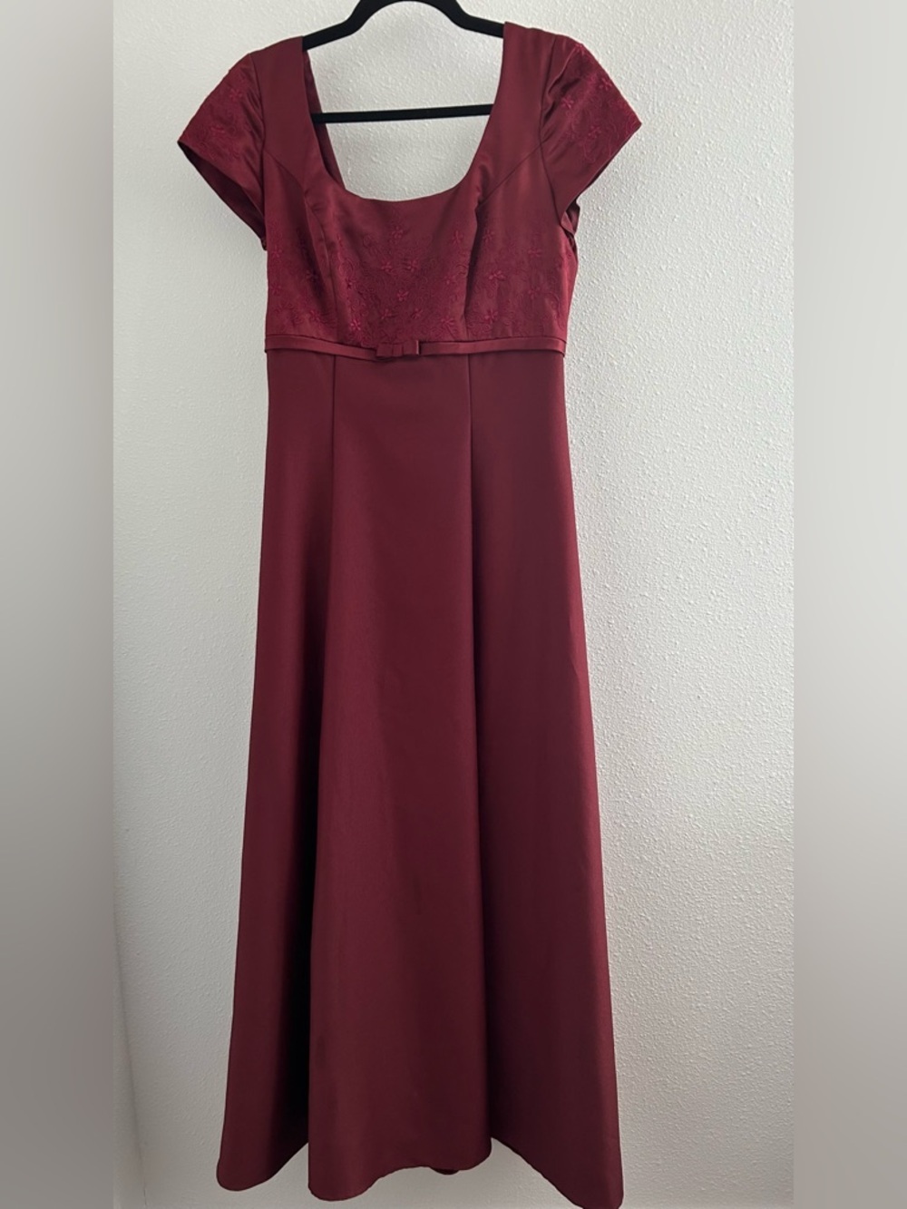 Mori Lee Deep Wine Formal Dress